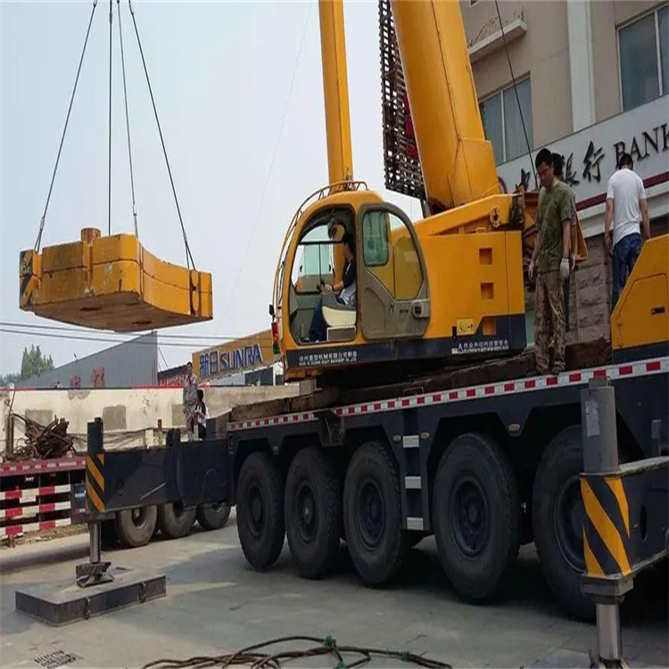 长汀县当地吊车出租|机器吊装|75吨|工厂搬迁服务